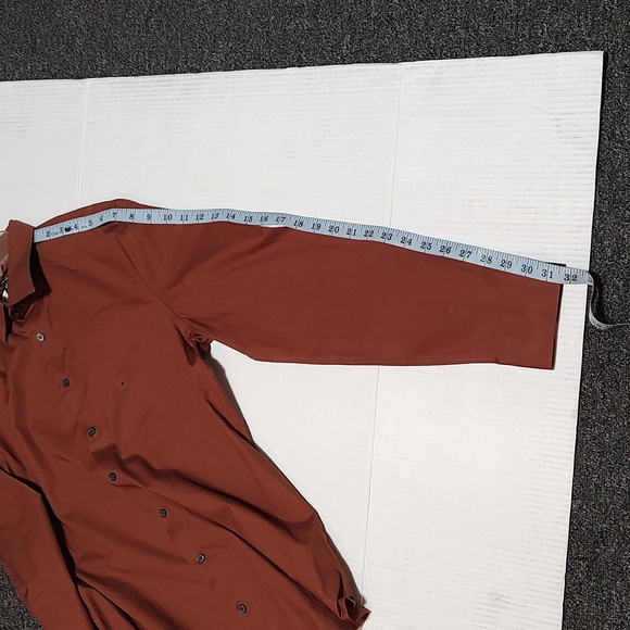 Express Men's Extra Slim Brown Shirt Size M - Picture 6 of 7